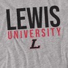 Men's Lewis University Official Stacked T-Shirt Stacked - 2 of 4