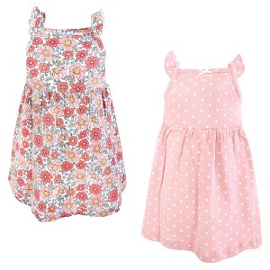 Luvable Friends Hudson Baby Sleeveless Dresses 2pk - 1 of 2