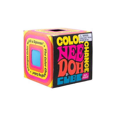 Schylling Color Change Cube NeeDoh Squishy Fidget Toy Multicolor ...