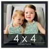 PosterPalooza | Square Slim Profile Black Picture Frame - UV Acrylic, Foam Board Backing, Hanging Hardware - 2 of 4
