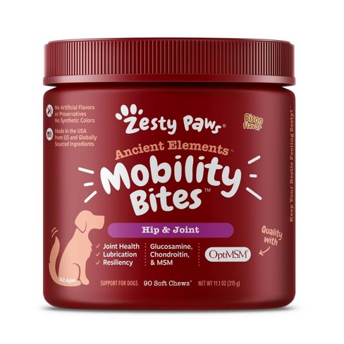 Zesty Paws Ancient Elements Mobility Supplement Bites - Bison - 90ct ...