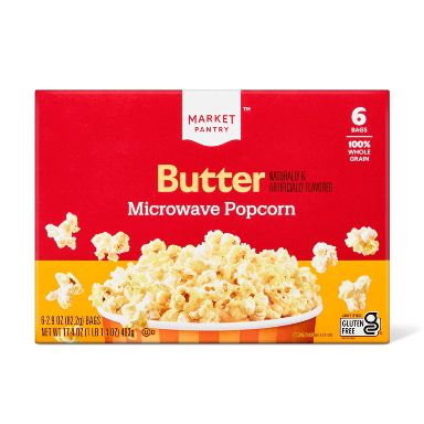 Butter Microwave Popcorn - 6ct - Market Pantry™