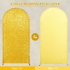 TROPOW Sequin Wedding Arch Cover – Round Top Zippered Backdrop for Parties/Events (1-Pack) - 3 of 4