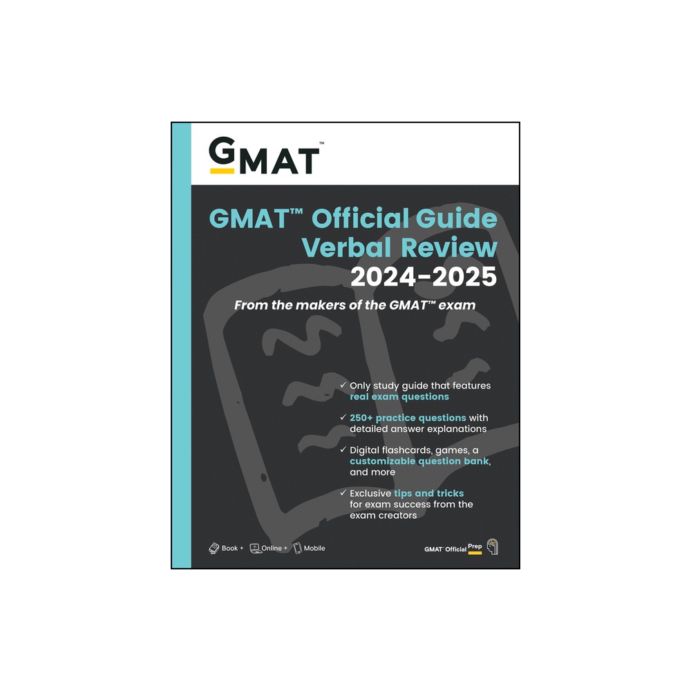 GMAT Official Guide Verbal Review 2024-2025: Book + Online Question Bank - (Paperback)