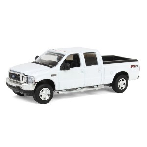 1/64 2004 F-250 Super Duty Crew Cab Pickup Truck White Motormax 400244 - 1 of 4