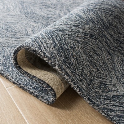 Hand-Tufted Elegance Gray Wool Rectangular Rug 4' x 6'