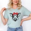 Simply Sage Market Women's Pig and Bandana Short Sleeve Graphic Tee - 2 of 3