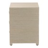 bali & pari Quinn Woven Grasscloth 3 Drawer Nightstand Natural/Gold - 4 of 4