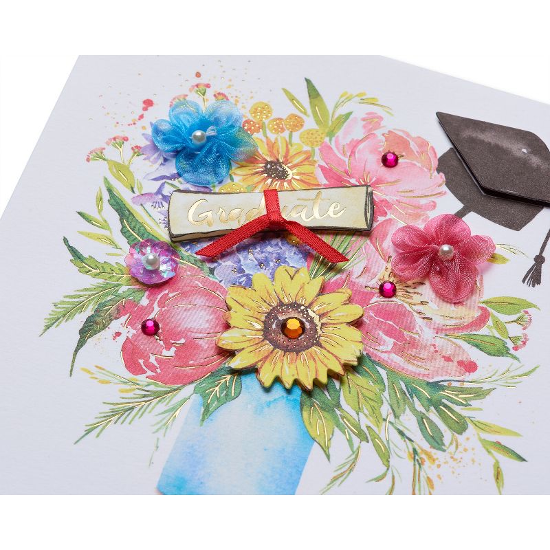 Graduation Card for Her Floral Cap - PAPYRUS, 5 of 6