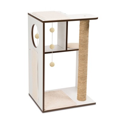 Catit Vesper V-Box Cat Scratcher - White - L