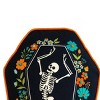 C&F Home Dancing Halloween Skeleton Floral Flowers 100% Cotton Accent Pillow 12.5" x 18" - 3 of 4