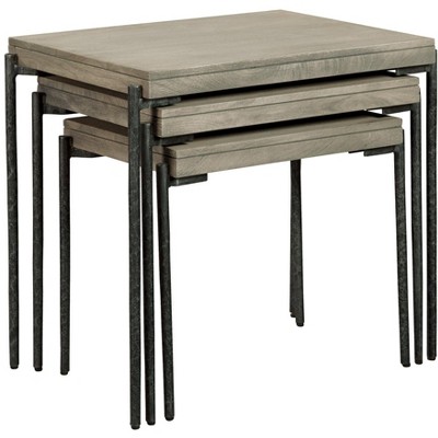 Forge & Grain Industrial Nesting Coffee Tables in Gray