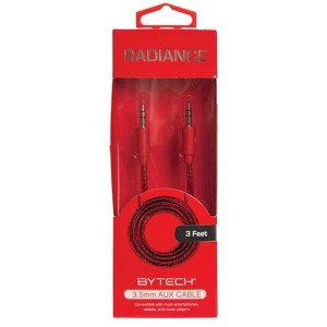 BYTECH 3"BRADED AUX CABLE BYAXAU103AC - 1 of 1
