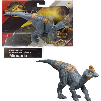 Jurassic World Rebirth Frenzy Pack Minqaria Dinosaur Figure, Authentic Toy, Digital Play