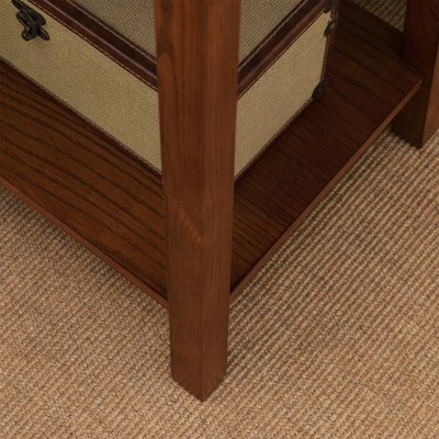 Russet Solid Wood Mission Nightstand with Drawer