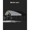 12x20 FT Metal Carport, Reinforced Frame and Steel Roof for All-Weather Use, Permanent Shelter for Bass Boats, Full-Sized Pickup Trucks, and Tractors - 3 of 4