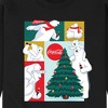 Men's - Coca-Cola - Christmas Polar Bears with Tree Graphic Fleece Sweatshirt - 2 of 4