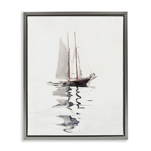 Stupell Industries Tranquil Sailboat Vessel Floating, 25" x 31" - 1 of 4