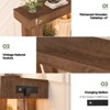 Besiost Farmhouse Console Table with Power Outlets, Wood Narrow Entryway Table - 4 of 4
