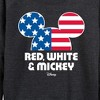 Women's - Disney - Americana Lightweight French Terry Wide Neck Long Sleeve Shirt - 2 of 4