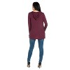 24seven Comfort Apparel Open Front Lightweight Hooded Cardigan - 3 of 4