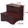 Kings Brand Furniture Joshua Wooden Stool for Adults and Kids with Storage for Bedroom, Kitchen Bathroom, Steps for High Beds - 2 of 4