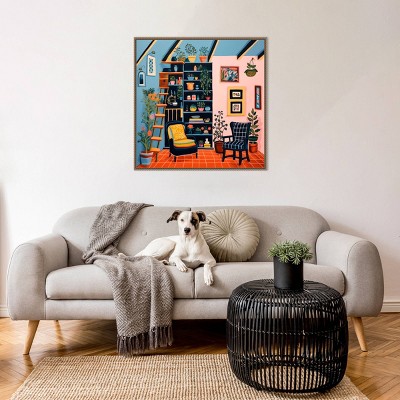 Colorful Still Life Framed Canvas Wall Art Print, 30" x 30"