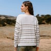 Women's Neutral Striped Long Sleeve V-Neck Knit Top - Cupshe - image 3 of 4