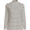 Lands' End Women's Relaxed Cotton Long Sleeve Mock Turtleneck - 3 of 3