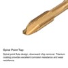 Unique Bargains 6542 High Speed Steel Titanium Plated Spiral Point Thread Tap and Twist Drill Bit Set - 3 of 4