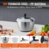 VEVOR 4.75Qt Stainless Steel Salad Spinner,One-Hand Press Vegetable Dryer and Washer,Lettuce Cleaner with 304 Bowl for Greens, Herbs, Fruits, BPA-Free - 4 of 4