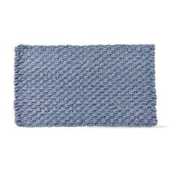 tagltd 1'6"x2'6" Handwoven Doormat Blue Solid Rectangle Indoor and Outdoor Polypropylene Door Welcome Mat Blue