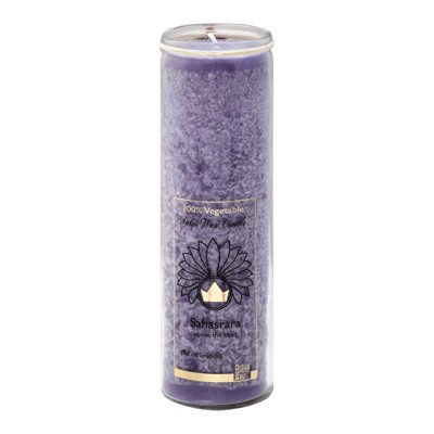 Aloha Bay Violet Happiness Unscented Chakra Jar Candle - 17 oz