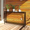 Console table,43 inch 2-story entrance table,narrow sofa table with storage space,for living room,hallway and foyer - 3 of 4