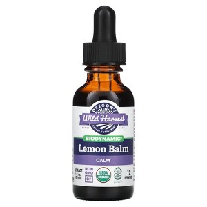 Oregon's Wild Harvest Biodynamic, Lemon Balm, Calm, 1 fl oz (30 ml) - 1 of 4