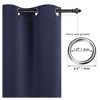 PiccoCasa Window Rod Pocket Valance Thermal Insulated Curtain Panels 2Pcs - 4 of 4
