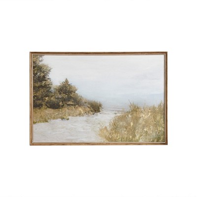 Gulches Abstract Landscape Framed Canvas Wall Art