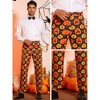 TATT 21 Men's Halloween Funny Printed Pumpkin Halloween Christmas Costume Trousers - 4 of 4
