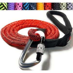 Enthusiast Gear Reflective Rope Dog Leash with Locking Carabiner for Large Medium Small Breeds and Puppy (6’ Feet) - 1 of 4
