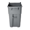 Rubbermaid Commercial Brute Rollout Container Square Plastic 50gal Gray 9W27GY - 4 of 4
