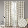 VYNXARIA 50*84"Printed Ikat Blackout Curtain Panel,taupe(Only 1 Pc Panel) - 4 of 4