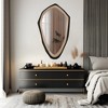 LNC 27.6-in W x 47.2-in H Irregular Black and Gold Decor Wall Mirror - 4 of 4