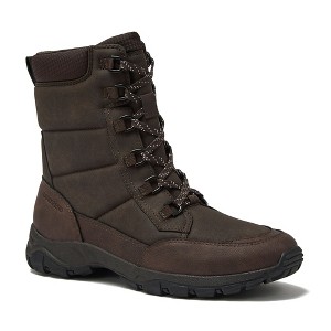 SIZE 10.5 D. Lands\' End leather winter hiking snow boots. Lands main image 3