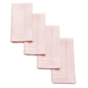 Solino Home Linen Classic Hemstitch Dinner Napkins - 1 of 4