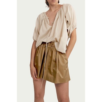 Women's EULALIE SILK-COTTON CREPE BLOUSE - WORN