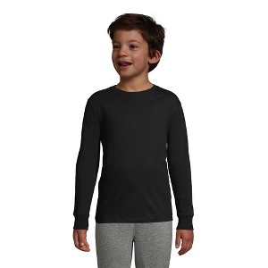 Lands' End School Uniform Kids Long Sleeve Essential T-shirt - 1 of 3
