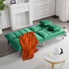 Sapphtopaz Soft Futon Couch Sofa - Convertible Sofa Bed with Cozy Cushioning, Space-Saving Furniture for Small Living Room & Style Lovers - 4 of 4