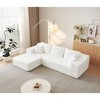 104'' Cloud Sectional Sofa with L-Shaped Chaise, Innovative Chenille Fabric, Deep Seats, and No Assembly Required - 4 of 4