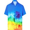 HAPPY BAY Men's Hawaiian Short Sleeve Button Down Shirt Mens Party Shirts Casual Holiday Summer Tropical Island Shirts for Men Funny - 3 of 4