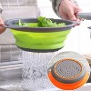 Collapsible Colander Set of Perfect for Draining Pasta, Vegetable and fruit for Kitchen and Travel Use (green) - 2 of 4